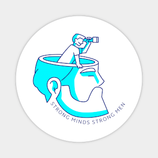 Strong Minds Strong Men Men's Mental Health Magnet